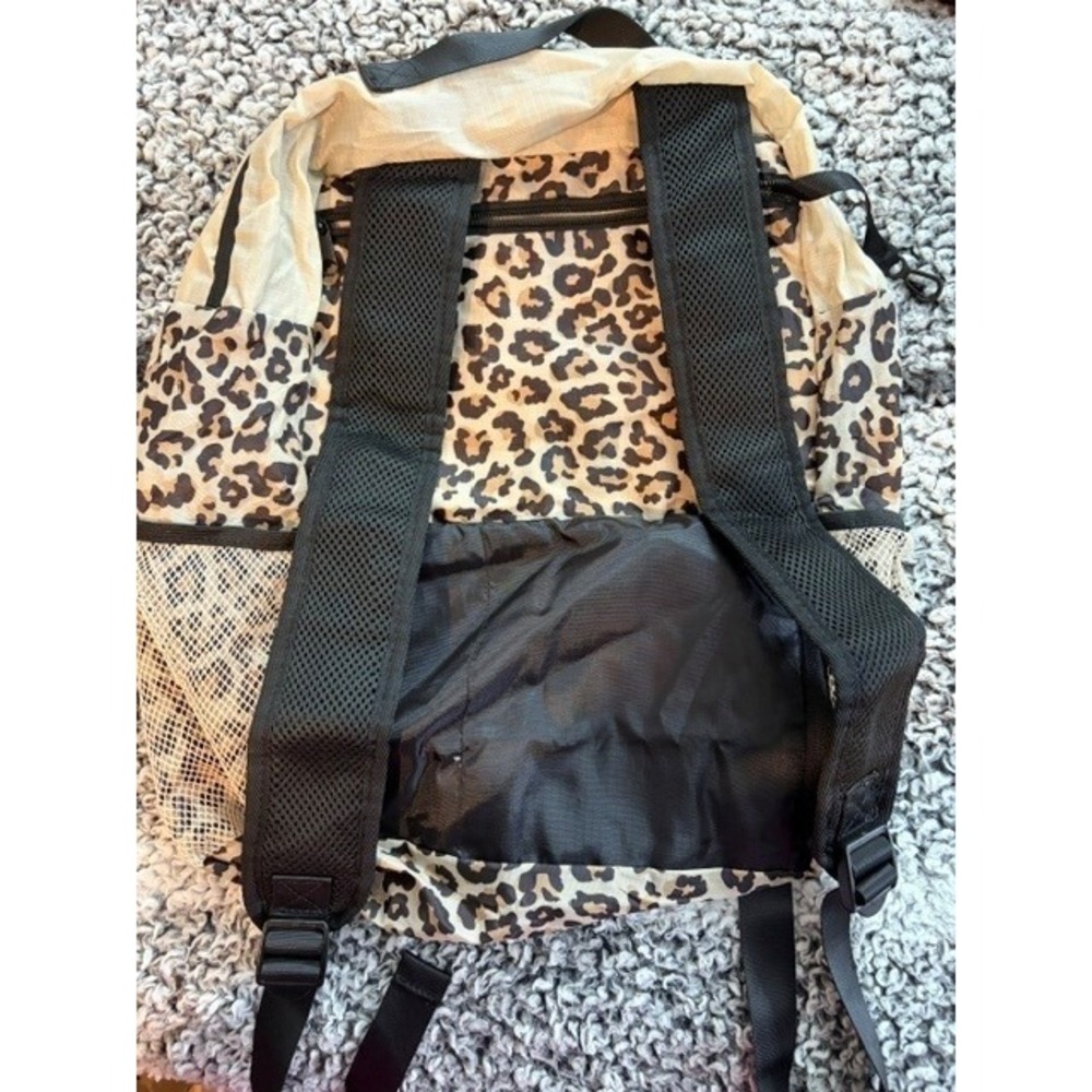 *New* APL Athletic Propulsion Labs Packable Backpack Cheetah Print Travel - Picture 2 of 3